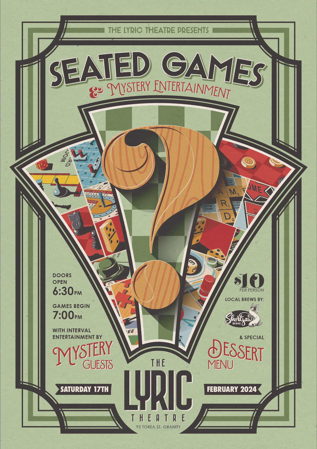 SEATED GAMES Feb Poster
